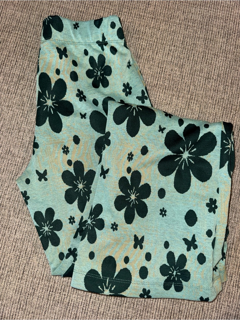 Urban Outfitters Aqua Teal Floral Leggings